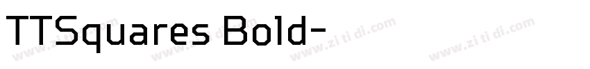 TTSquares Bold字体转换